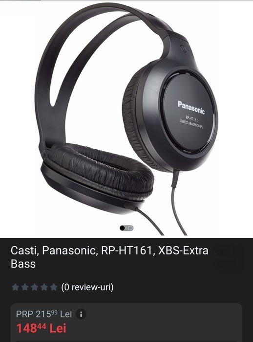 Vând căști audio Panasonic cu fir