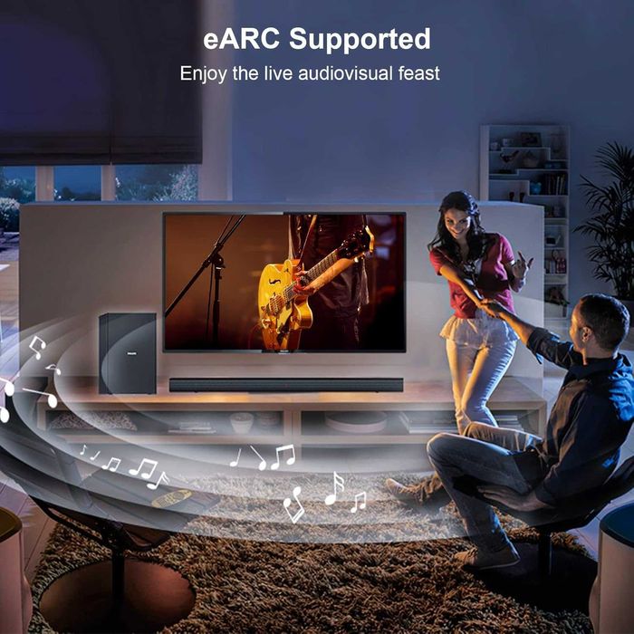 Cablu HDMI fibră optică FIBBR 8K,HDMI 2.1 48 Gbps,HDR eARC,(7,5 m)