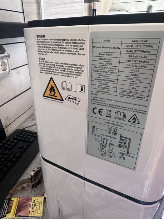 Dezumidificator Star-Light DHO-1219W, 12L/24h,