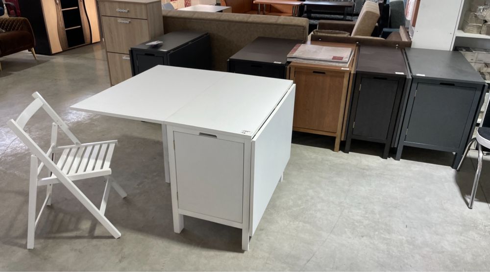 Scaune pliante albe - lemn masiv fag