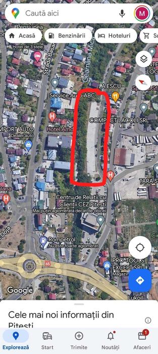 Vand/Inchiriez teren intravilan Pitesti - zona Darzu (Cez Pitesti)