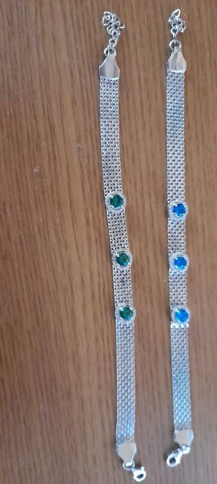 Bratari din argint, diferite modele, culori, ochi de pisica