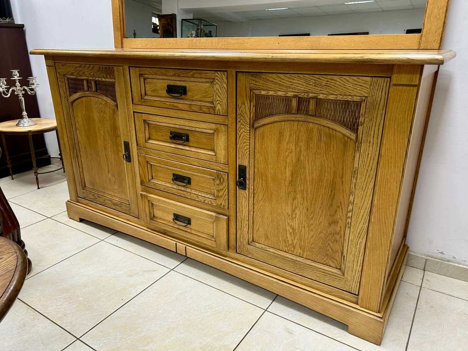 Шкаф с огледало Дъб