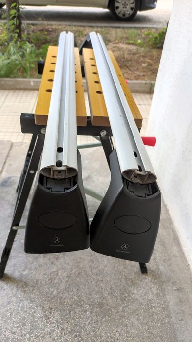 w211 Оригинален багажник за покрив (напречни греди, рейлинг, релси)