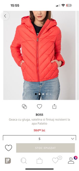 Geaca Boss noua marimea 36