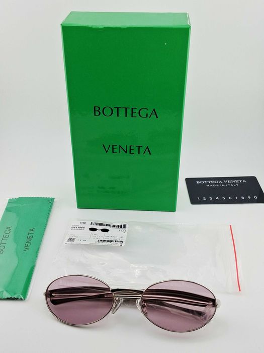 Ochelari de soare Originali Bottega Veneta 1386 Pink-Silver Femei,Dama , Noi,Garantie 2 ani