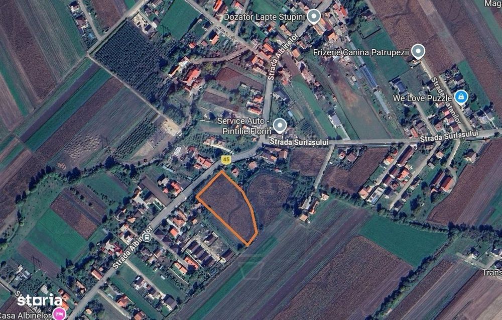 Teren intravilan 9.000 mp pentru dezvoltare rezidențială sau mixtă