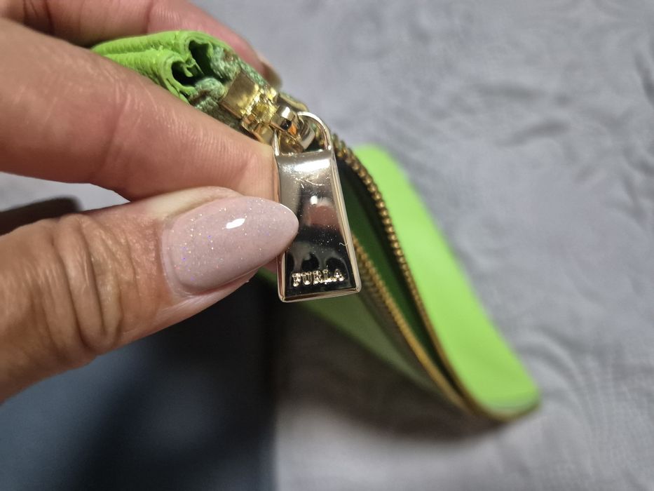 Несесер Furla,зелен и син