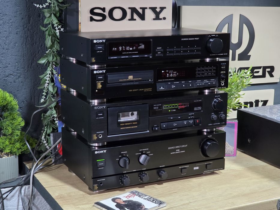 Linie audio SONY ,amplificator, deck,tuner,cd player , hifi retro