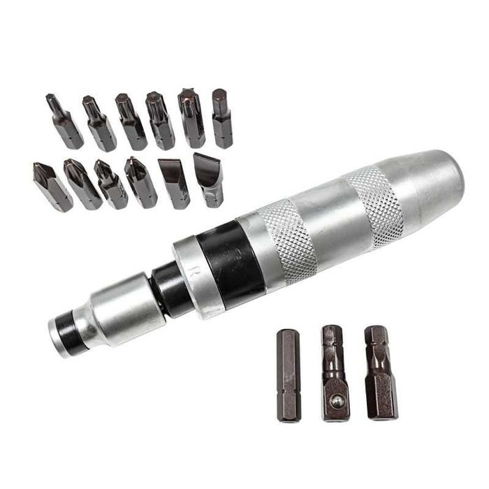 Отвертка ударна с накрайници FORCEKRAFT 17части