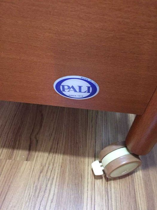 Patut leagan bebe copil Pali Italia, saltea cocos,aparatoare, lengerie