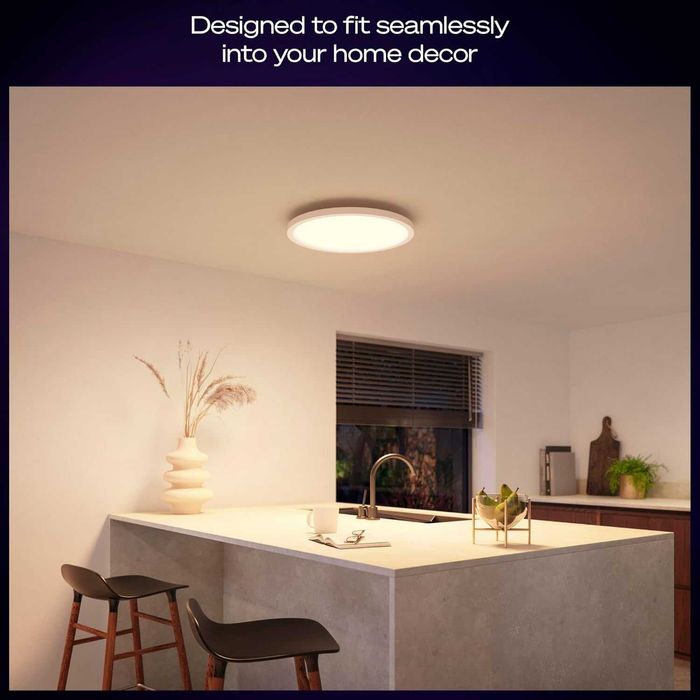 Philips Hue Devote LED плафон 30 см 16.6W 2000 lm бял