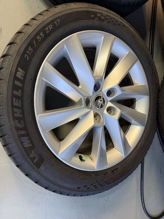 Jante Originale Skoda VW R17 echipate vara Michelin ca noi 2025