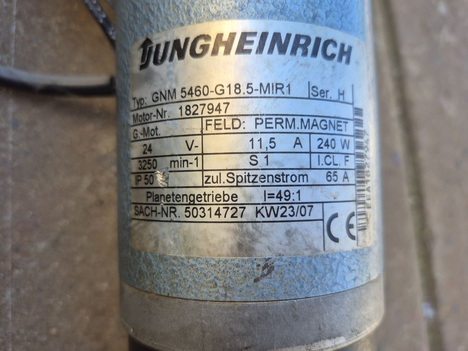 Motor de antrenare Jungheinrich 24v- Generator Generator-dinam-servom