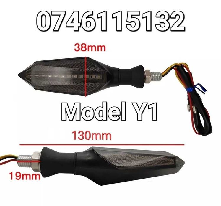 Semnalizare-Semnalizari LED Dinamice-Atv Moto Cross Motocicleta-Y1