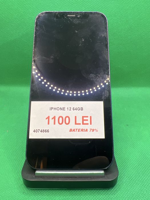 iPhone 12 64GB, baterie 79%, Amanet Lazar Crangasi, 40748