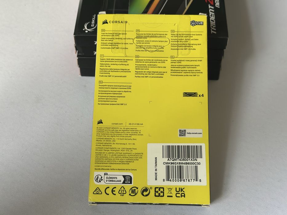 Corsair 6000mhz 24x4 96gb ram