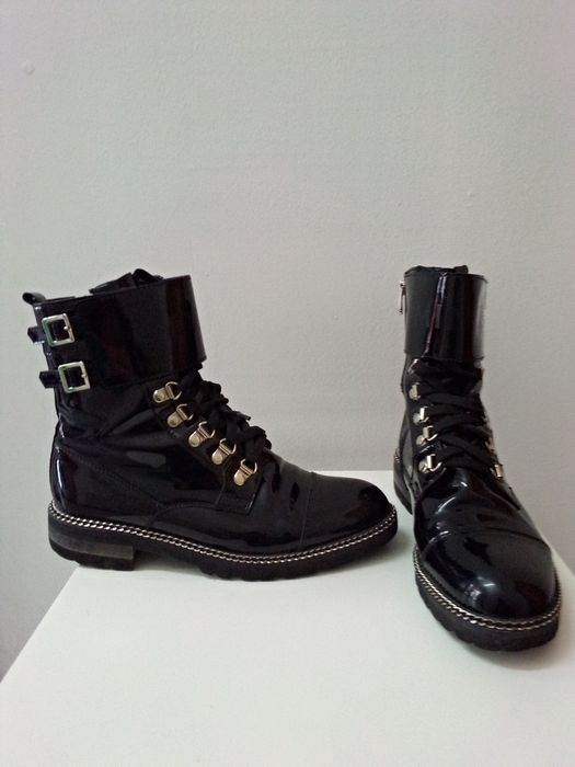 Eva Minge боти естествена кожа /лак 38 номер