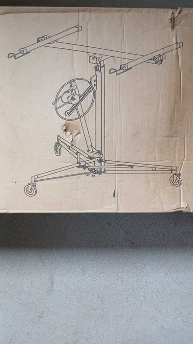 Dispozitiv de ridicat/ macara plăci gips-carton (rigips) Breckner Germany - 4.57m