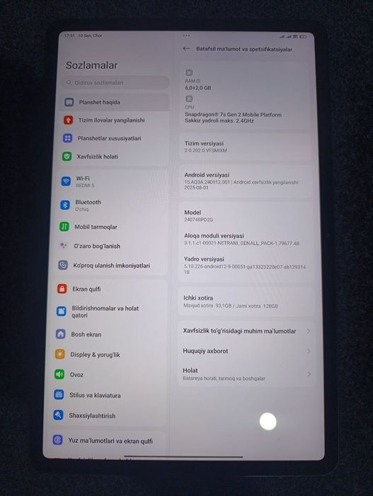 Redmi pad pro 5G planshet