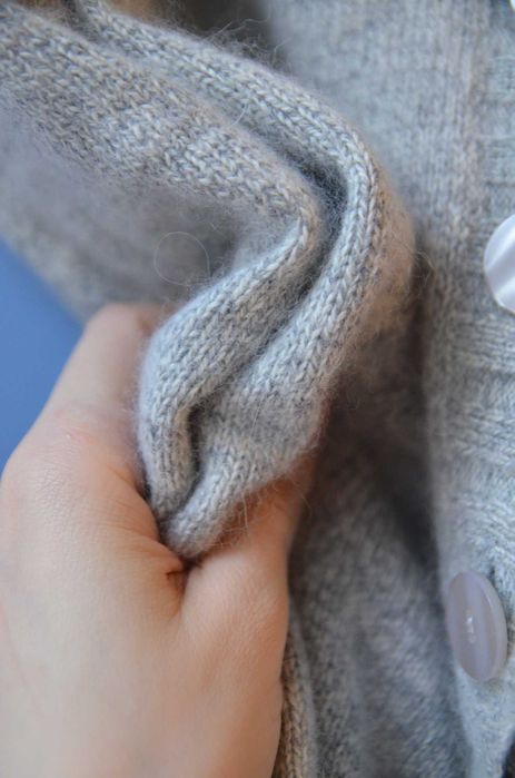 Cardigan angora cu matase