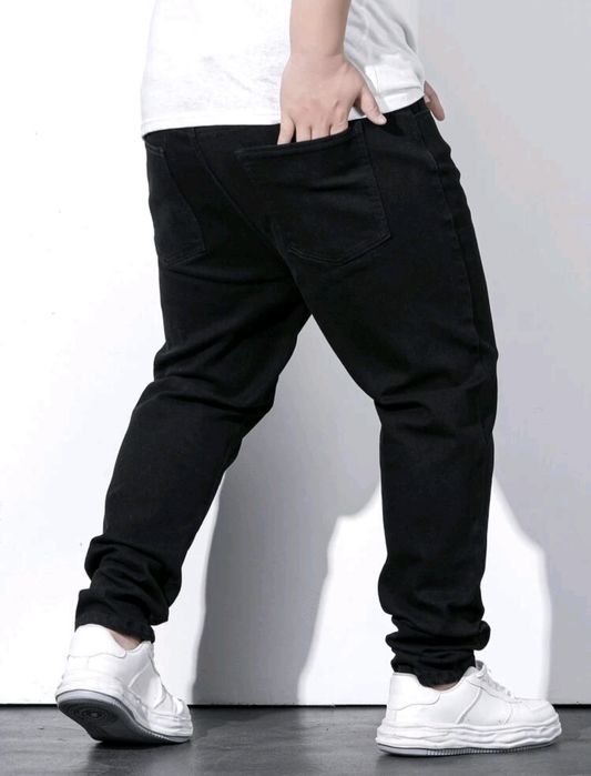 Мъжки черни дънки 4XL – чисто нови