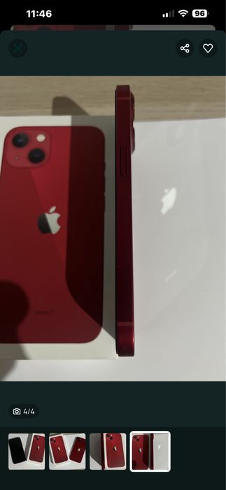 Iphone 13 red ,128 gb