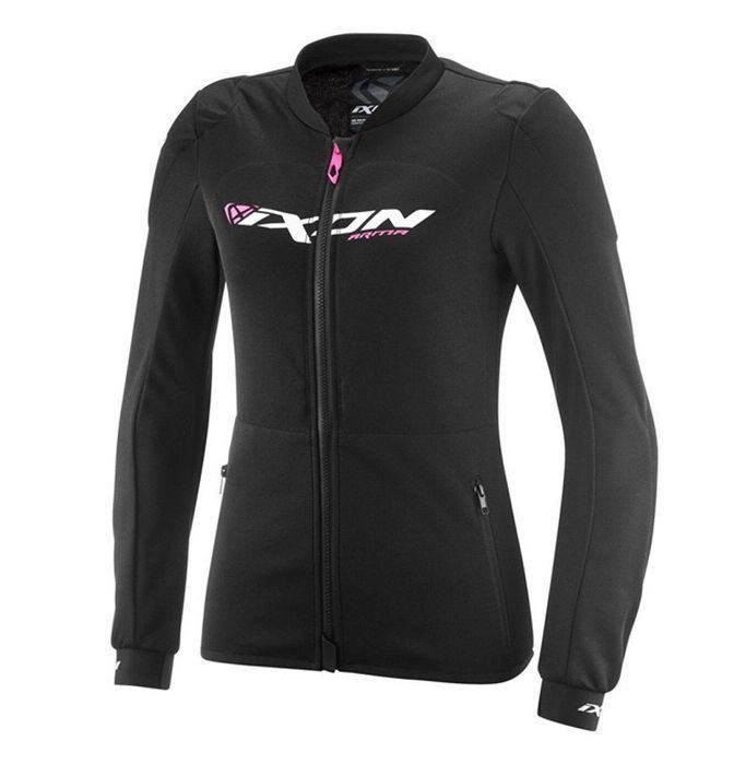Geaca tip armura dama Racing/Roadster Ixon vara Arma LS negru/alb/roz