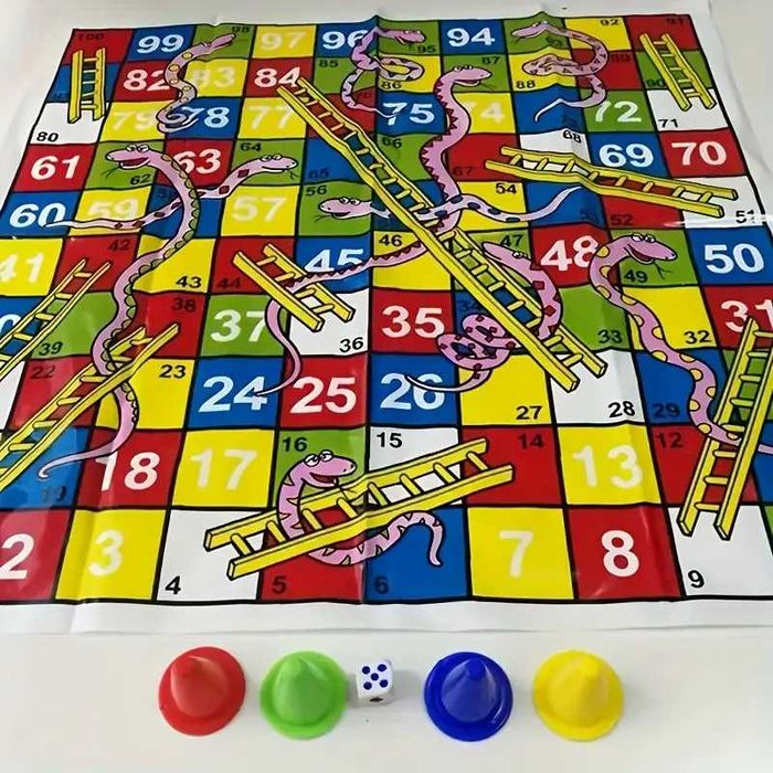 Семейна настолна игра "Змии и Стълби"