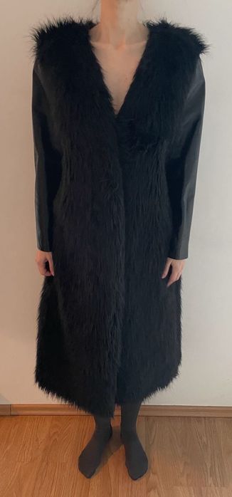 OFERTA! Haina de blana si piele ecologica Irina Marinescu