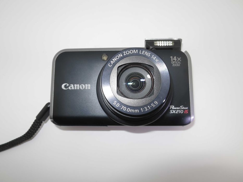 Canon PowerShot SX210 ултра компактен цифров фотоапарат с 14х оптичен зум, дигитална камера плен комплект като НОВА