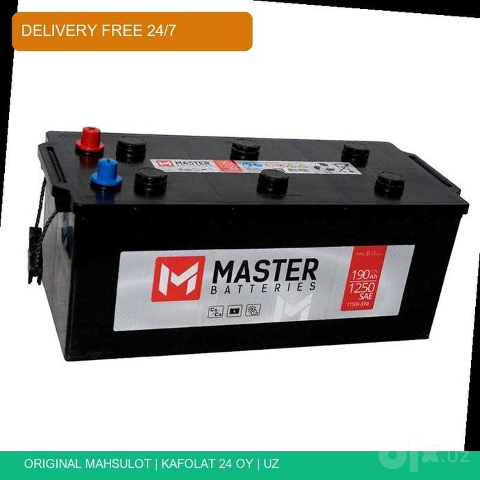 Akumlyator Master 140Ah 950SAE Kamaz fura yuk mashina akumulator