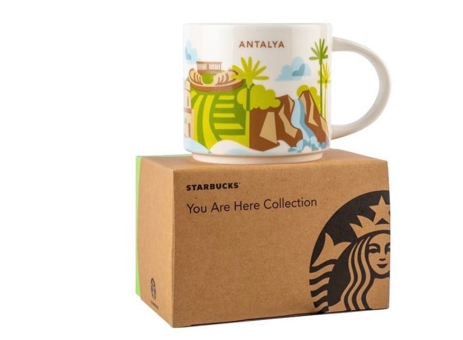 Колекционерска Керамична Чаша за кафе Starbucks Анталия 414ml