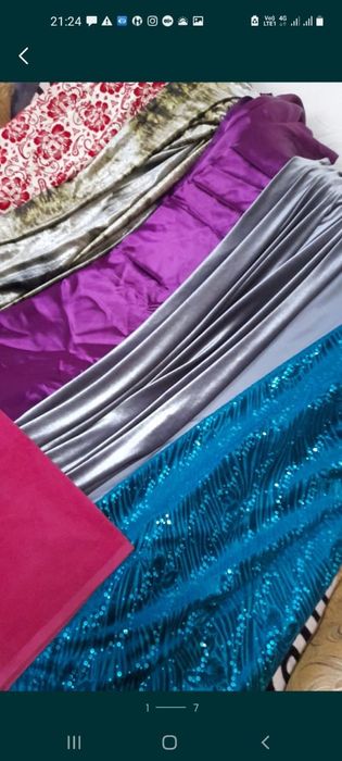 Продам отрезы тканей и платки