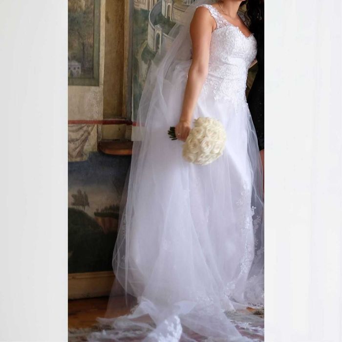 Булченска рокля и воал - L размер