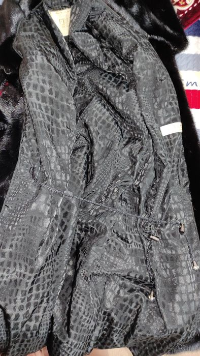 Норковая шуба с капюшоном