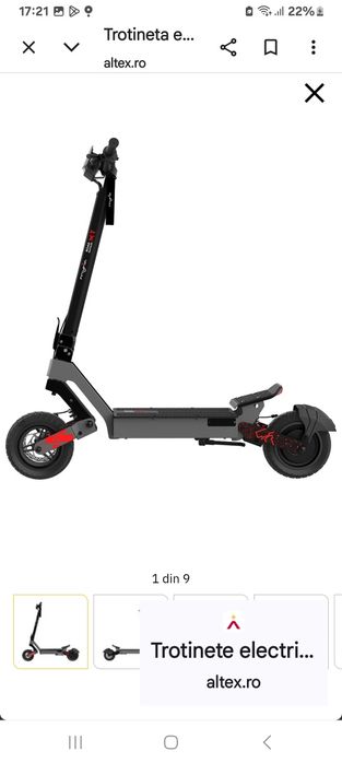 Vind trotinetă Electrică MYRIA  nou 2 ani garanție