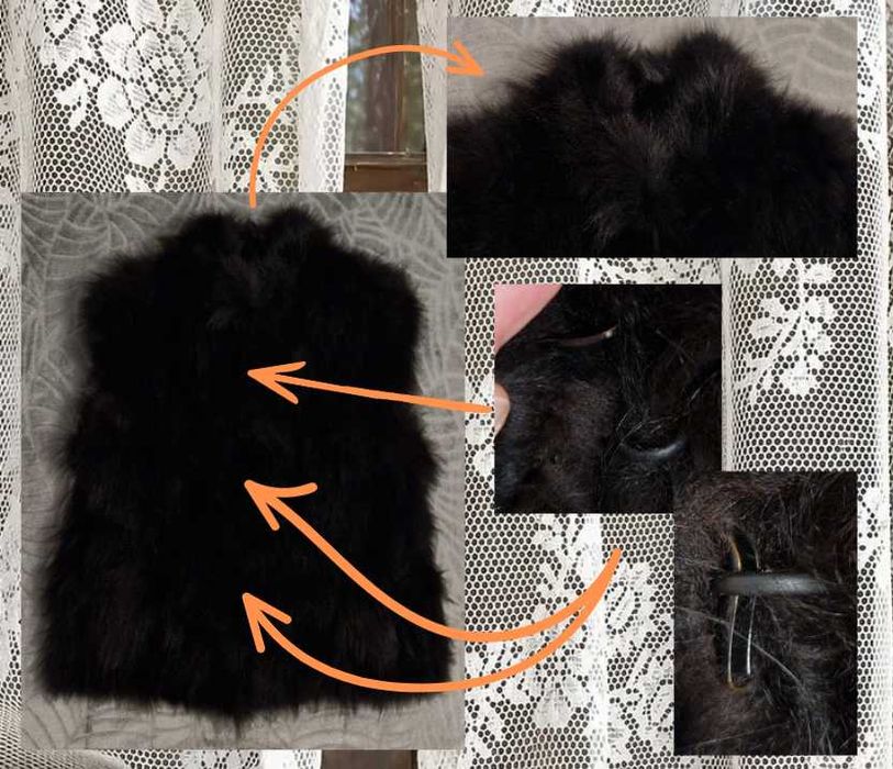 Vestă din blană de vulpe polară