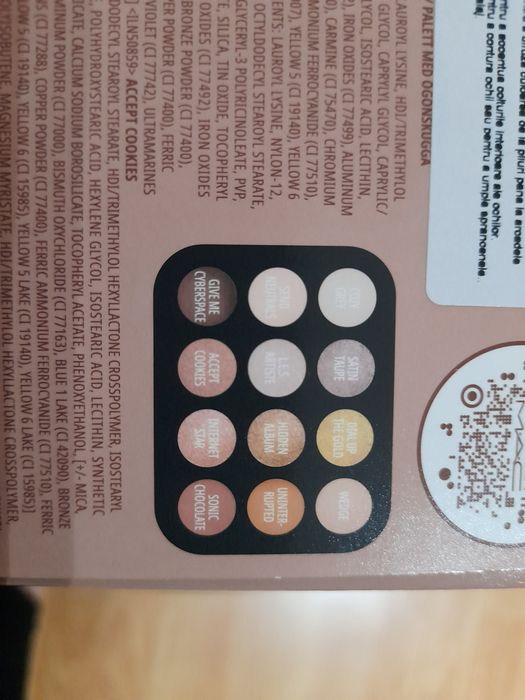 MAC Connect In Colour Eye Shadow Palette x12 paleta machiaj