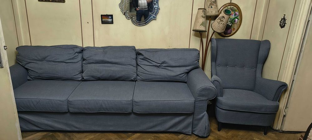 Vând canapea cu 2 fotolii, unul este extensibil, puțin folosite, sectorul 1, București