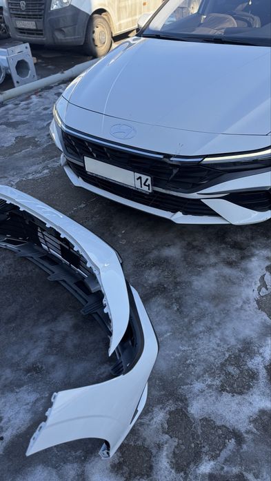 Передний баспер на Elantra 24