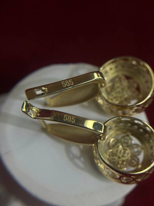 Золотые серьги/BariBarShop/0•0•24