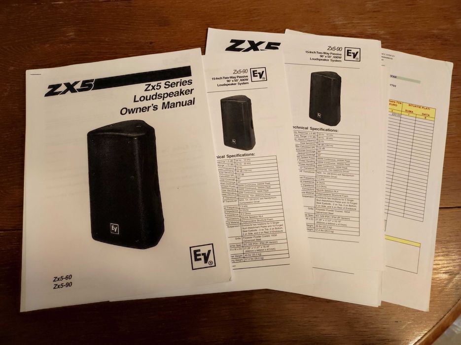 Boxe Electrovoice EV ZX5-90