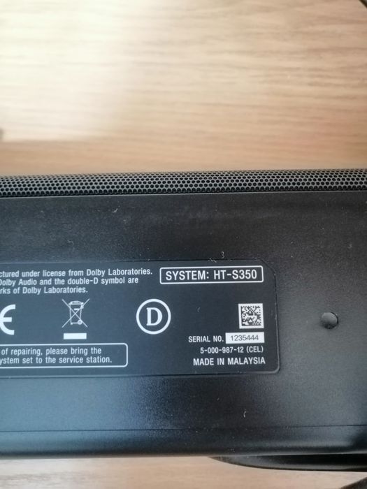 Саундбар sony ht s 350