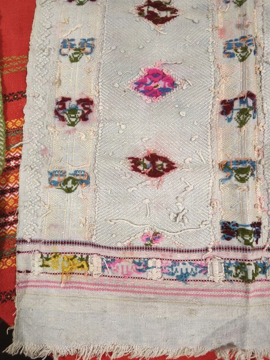 Сливенска и Ямболска автентични престилка, бели, кукери, вадени