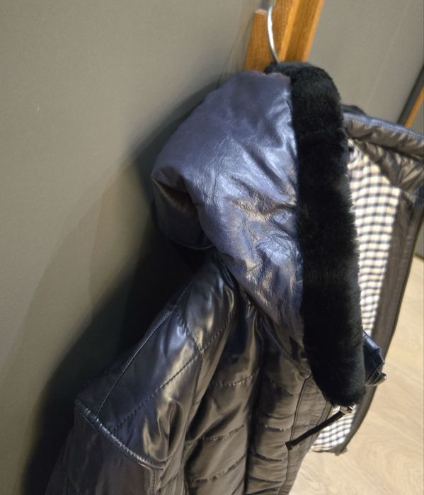 Мъжко зимно кожено яке