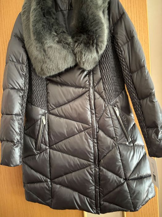 Jacheta de iarna eleganta , gri metalizat masura L.