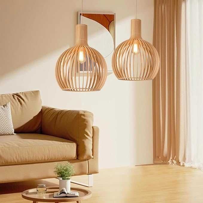 Ретро бамбуково дърво Индустриална висяща скандинавски стил, винтидж