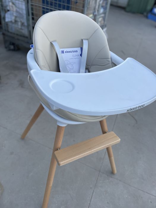 Scaun de masa KikkaBoo Elma 2in1 Roz