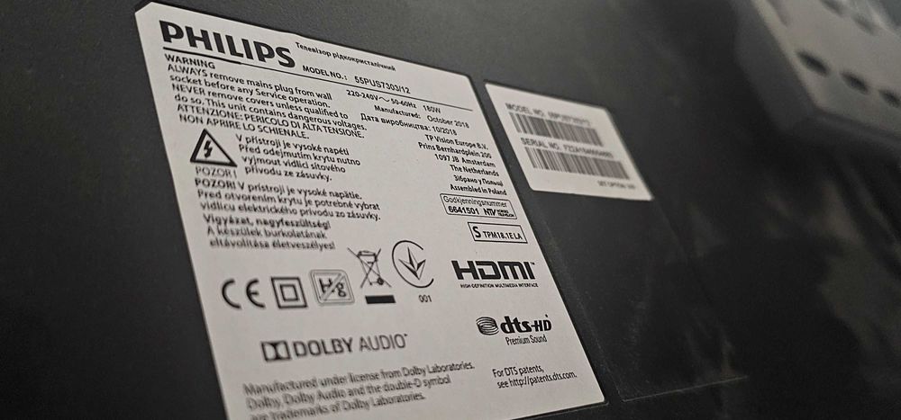 Televizor philips ambilight 139 cm